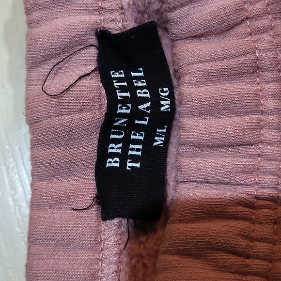 Brunette The Label Women's Mauve Sweatpants - Picture 2 of 2
